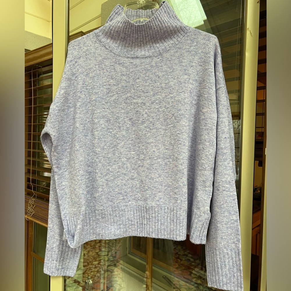 Be Together lavender turtleneck sweater size L